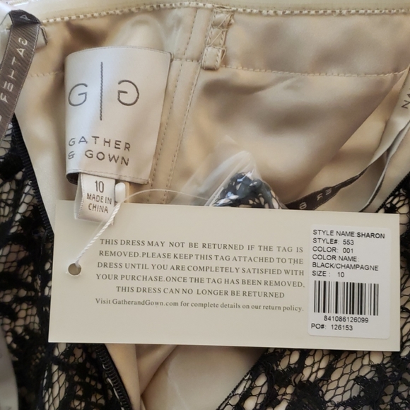 Elegant Black Party Dress - Picture 8 of 8